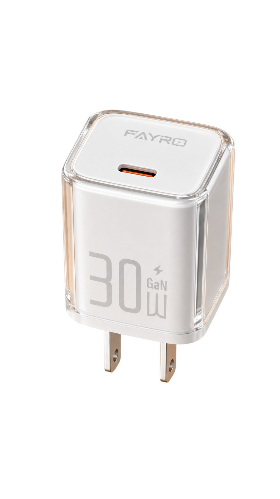 Fayro 30W GaN charger in white